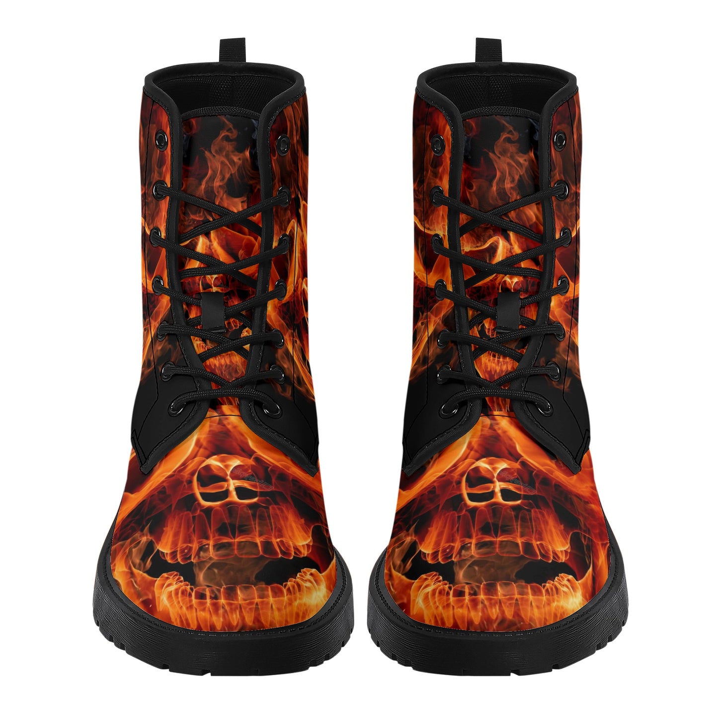 Skull Gothic Leather boots, Halloween boots, Candy Sugar skull boots