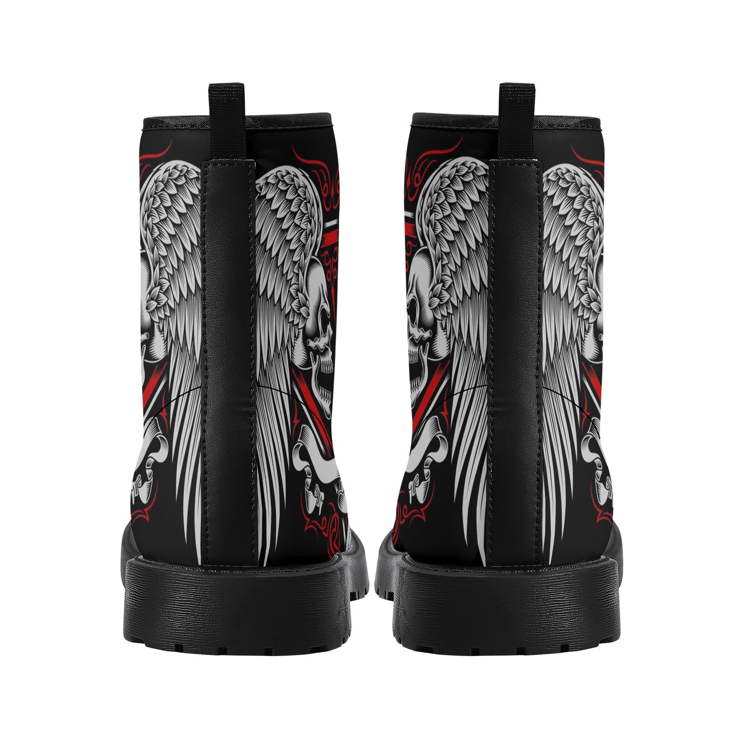 Skull Gothic Leather boots, Halloween boots, Candy Sugar skull boots