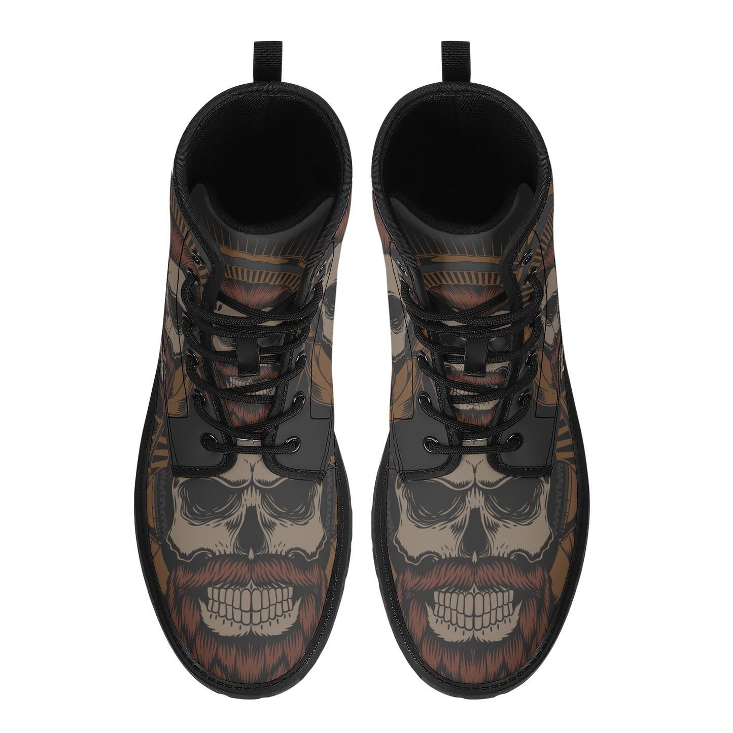 Skull Leather boots, Halloween boots, Sugar skull boots