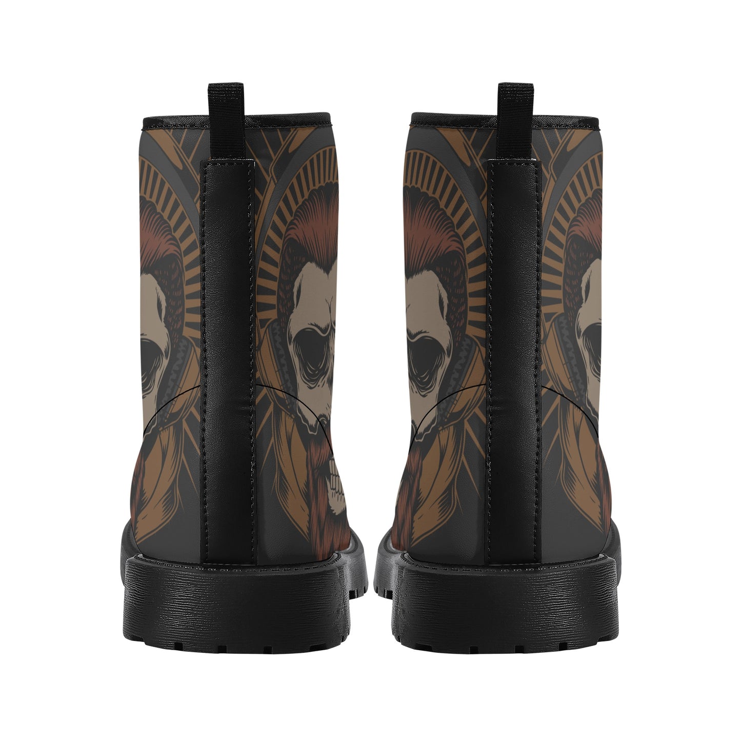 Skull Leather boots, Halloween boots, Sugar skull boots