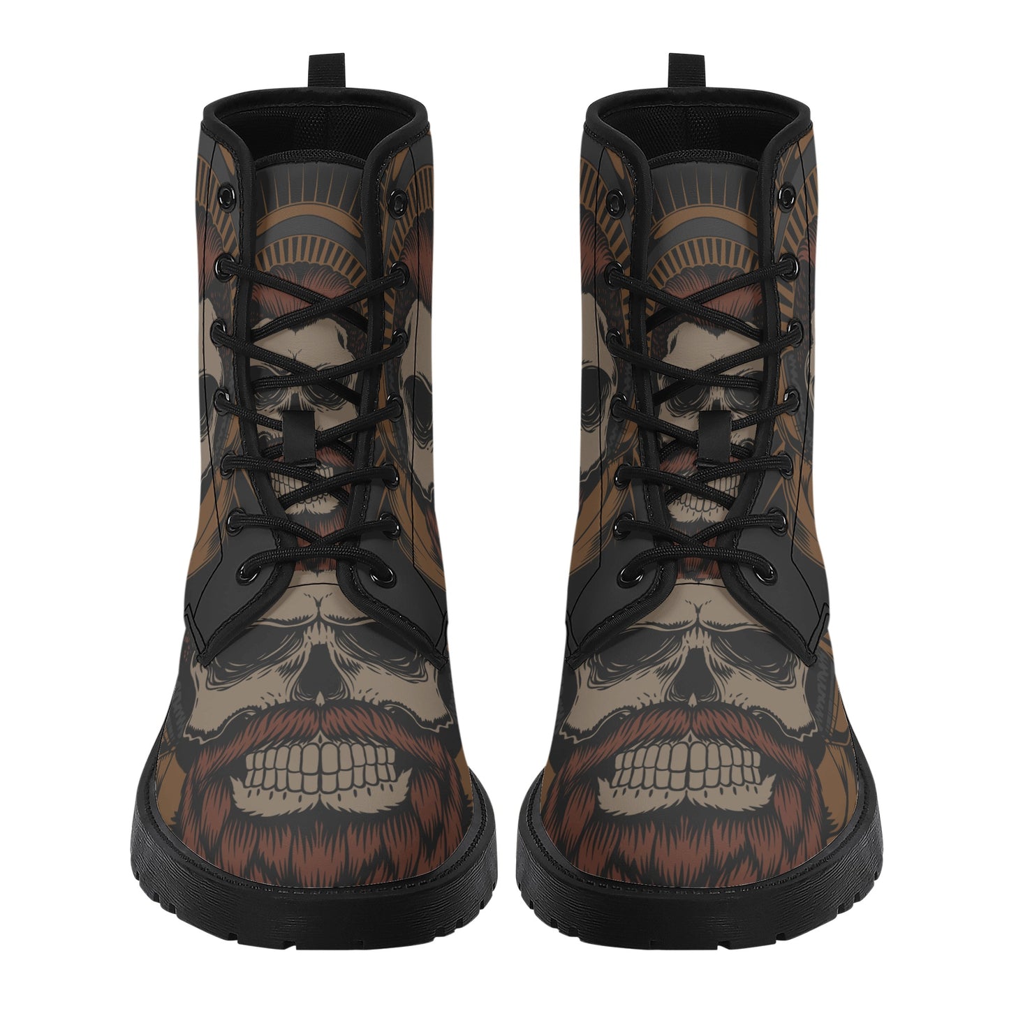 Skull Leather boots, Halloween boots, Sugar skull boots