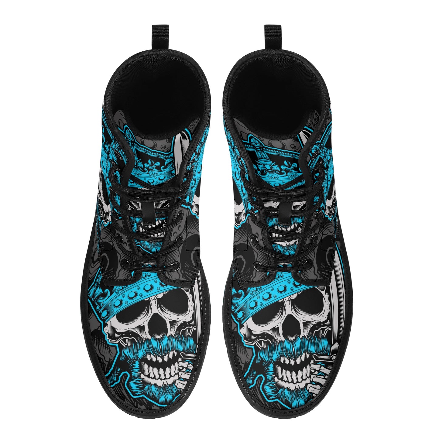 Skull Leather boots, Halloween boots, Sugar skull boots