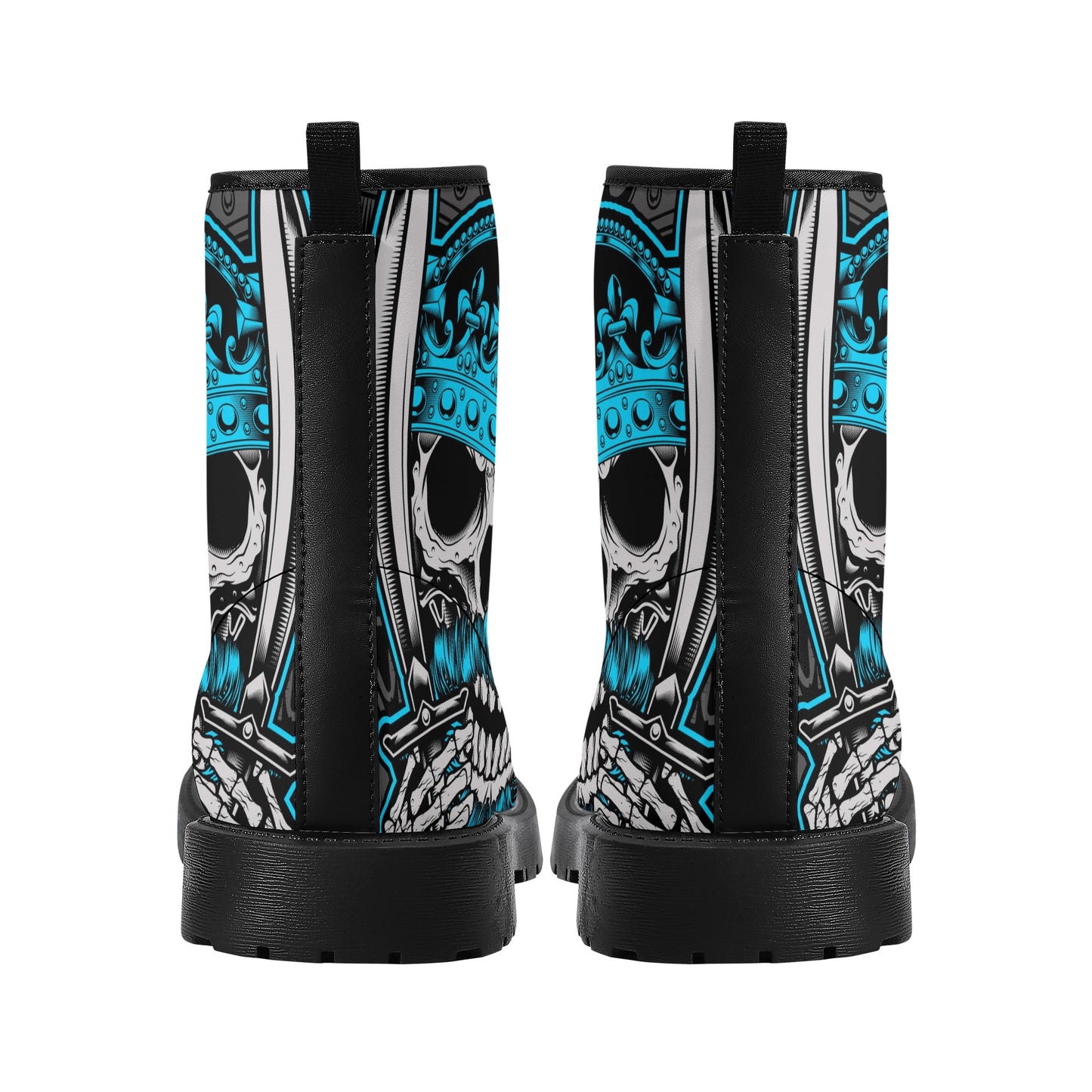 Skull Leather boots, Halloween boots, Sugar skull boots