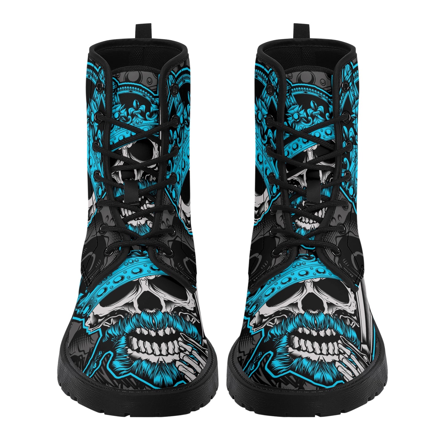 Skull Leather boots, Halloween boots, Sugar skull boots