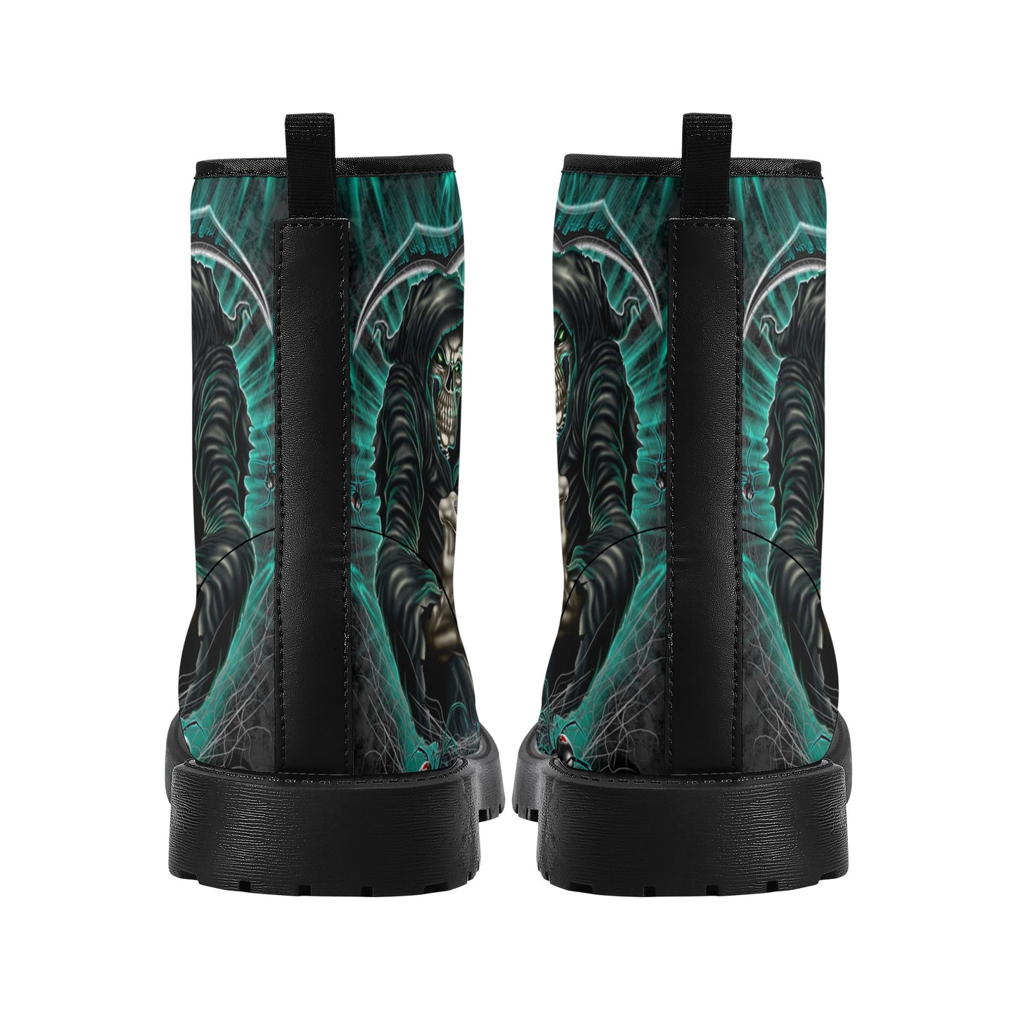 Skull Leather boots, Halloween boots, Sugar skull boots