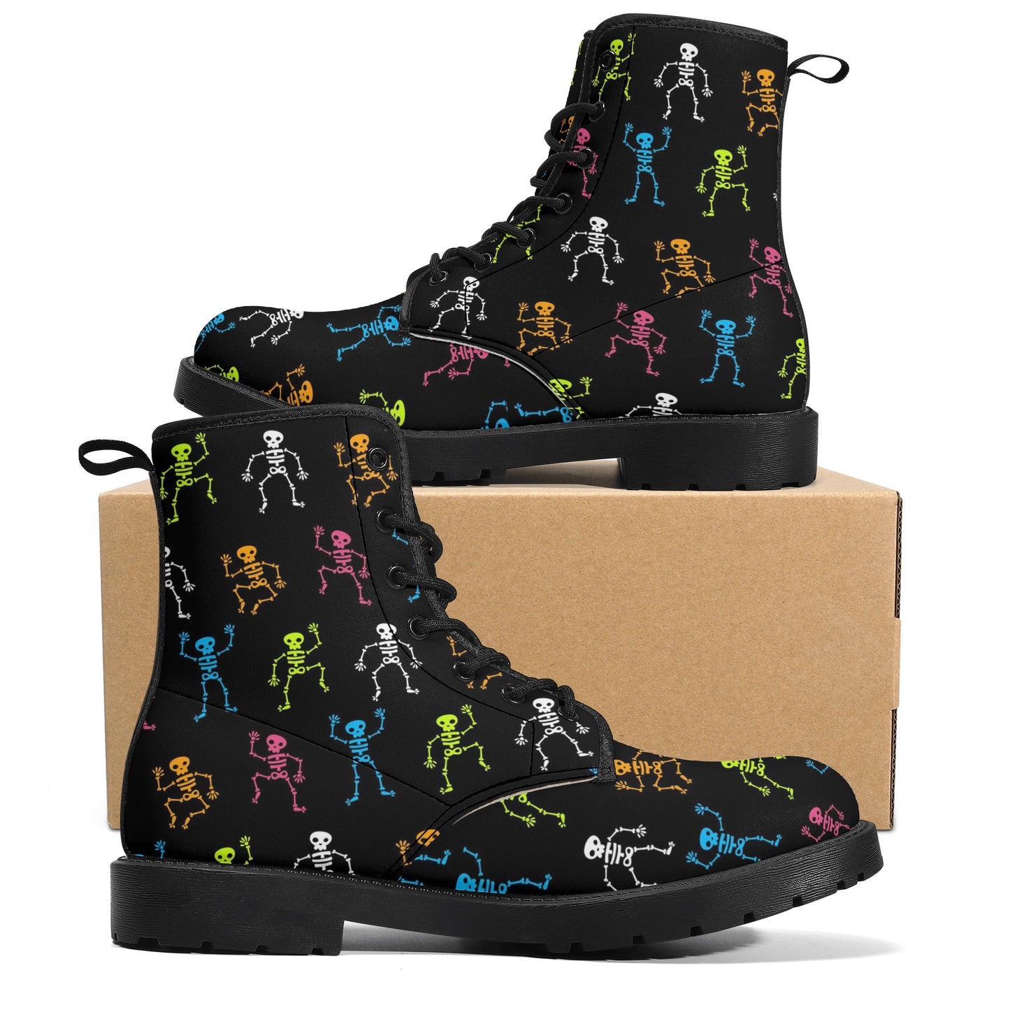 Skull boots, sugar skull boots, candy skull Halloween boots