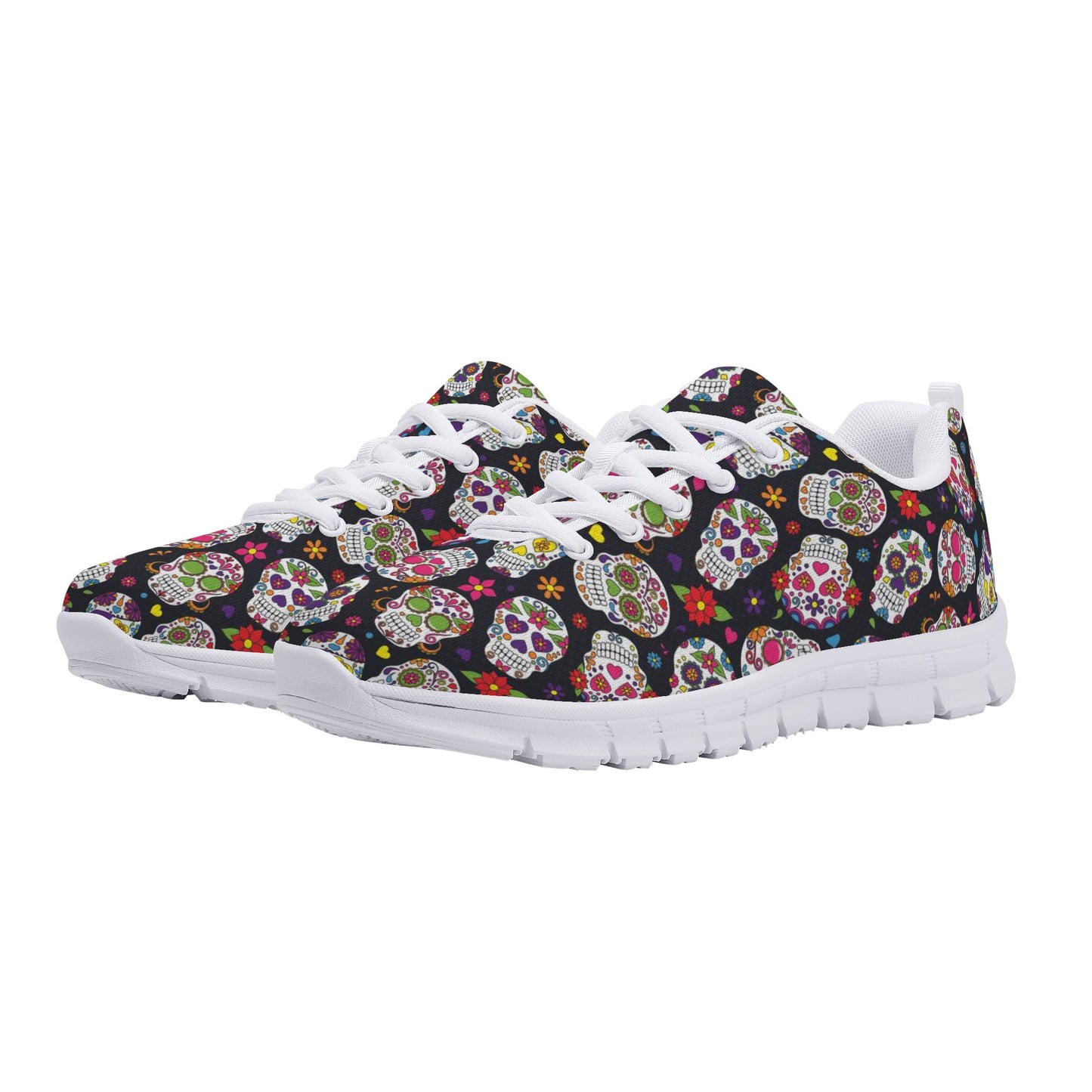 Sugar skull sneakers shoes, Candy skull sneakers