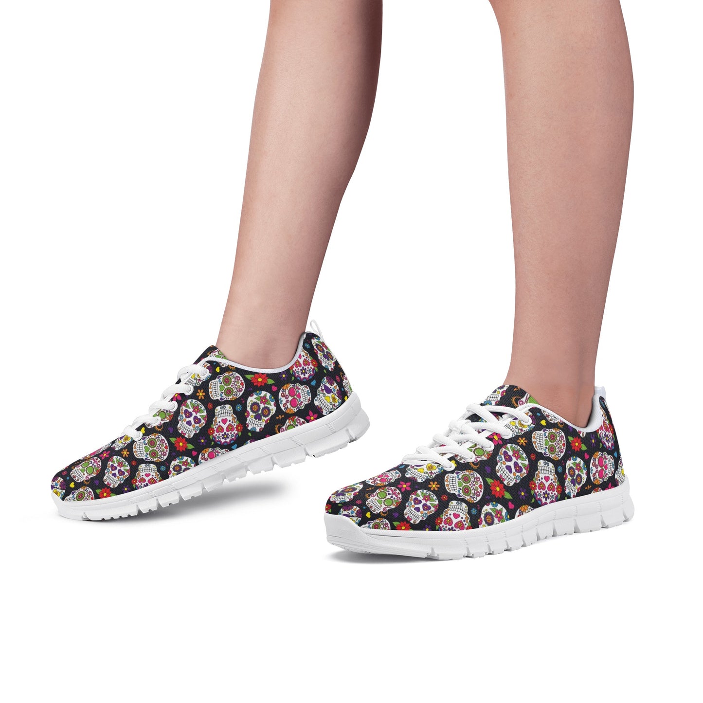 Sugar skull sneakers shoes, Candy skull sneakers