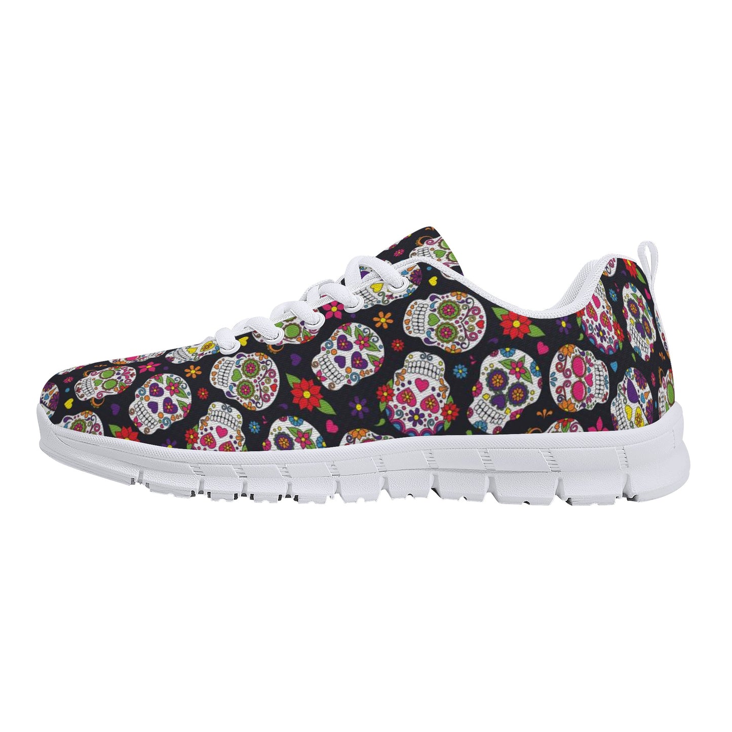 Sugar skull sneakers shoes, Candy skull sneakers