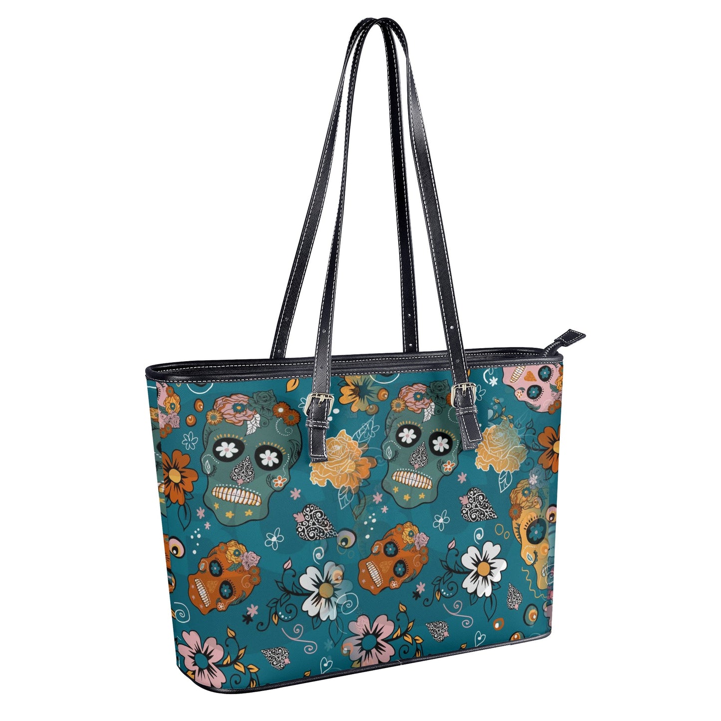 Mexico cosmetic wallet, candy skull cosmetic wallet, day of the dead travel bag, dia de los muertos skull travel bag, floral skull tote bag,