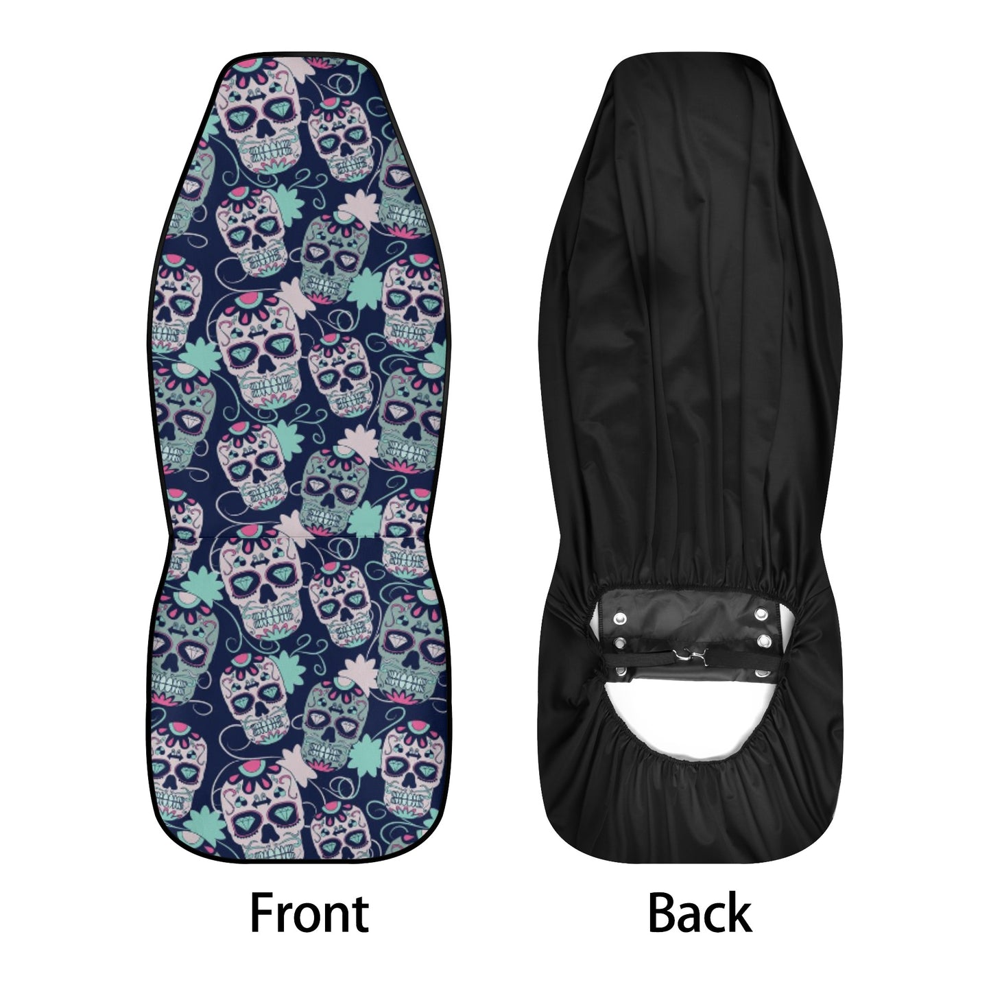 Skeleton car seat protector cover, christmas skull car accessories, gothic skull seat cover protector, christmas skull floor mat for car, mo