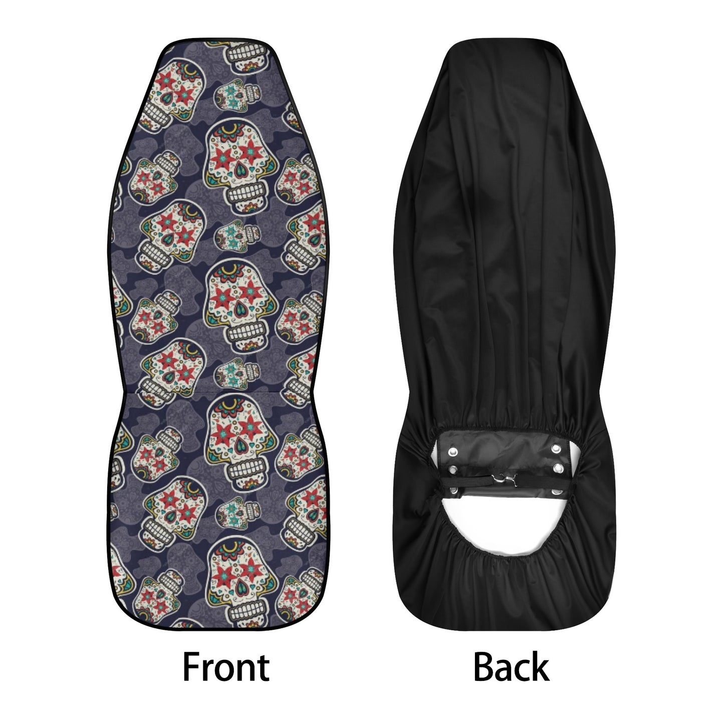 Sugar skull car protector, cinco de mayo skull seat cover for car, sugar skull seat cover for car, floral sugar skull car accessories, sugar