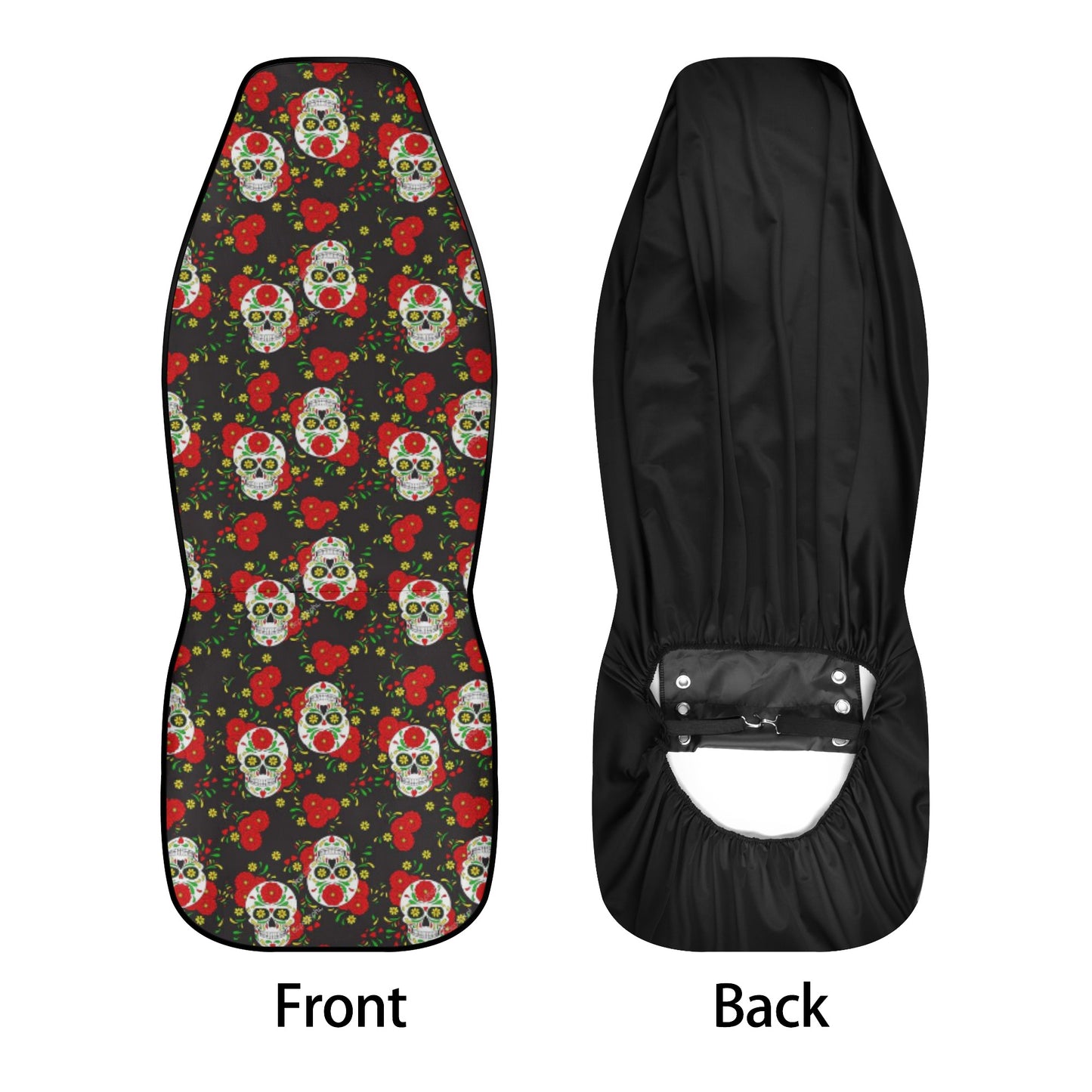 Death skull seat cover for truck, grim reaper car mat flooring, goth seat cover for truck, rose skull car seat tool, skeleton rug for car, f