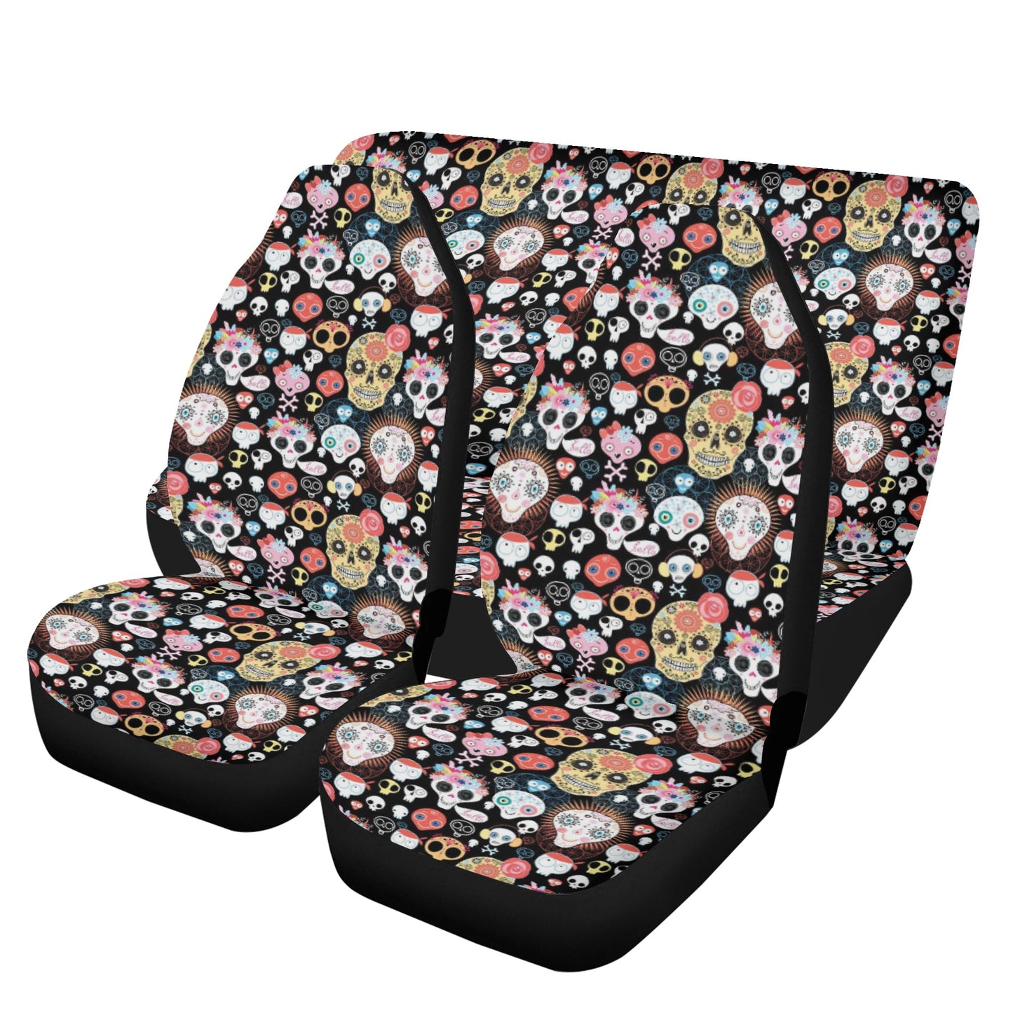 Dia de los muertos skull car tool, sugar skull girl car tool, mexico mat for vehicles, floral skull seat cover for truck, dia de los muertos