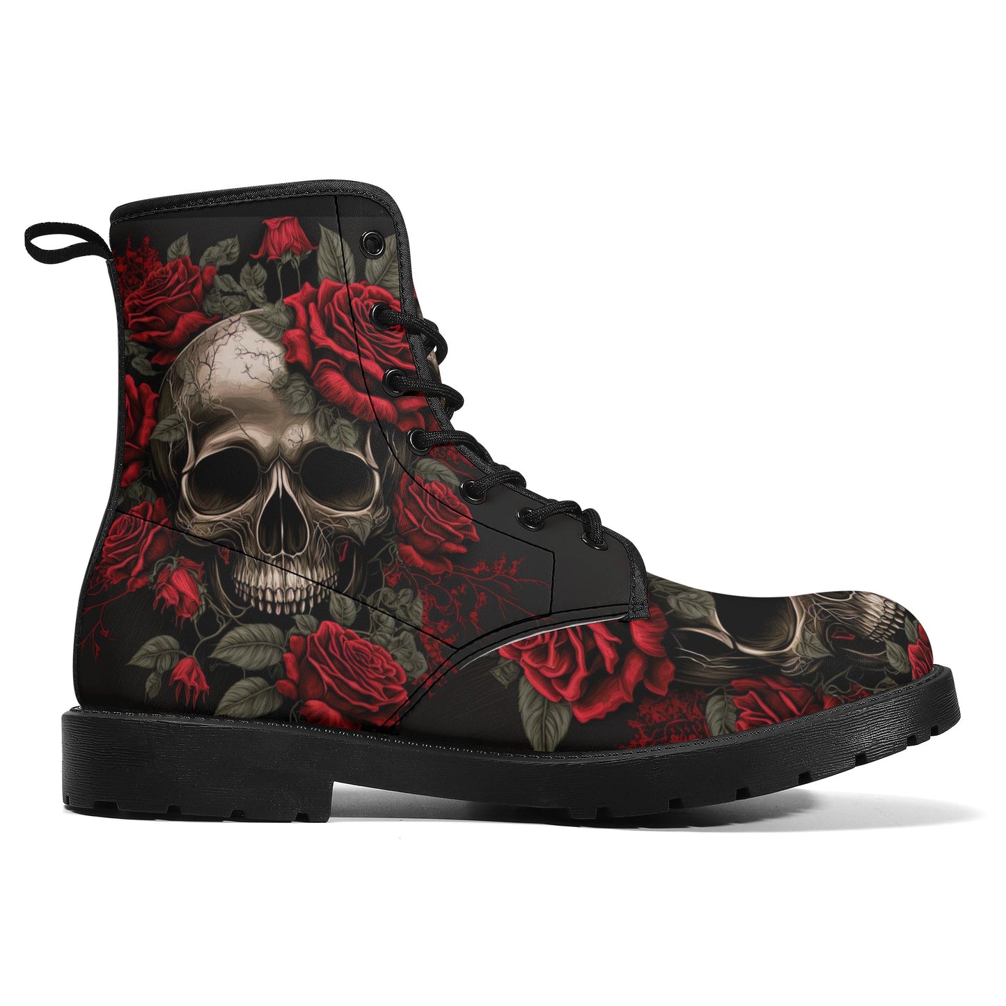 Halloween men women boots, evil unisex boots, skeleton fashion leather boots, motorcycle skull boots, skeleton fashion leather boots, goth u