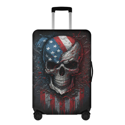 Grim reaper luggage tag, evil suitcase protector, death skull luggage protector, grim reaper luggage cover set, goth suitcase tag, evil suit