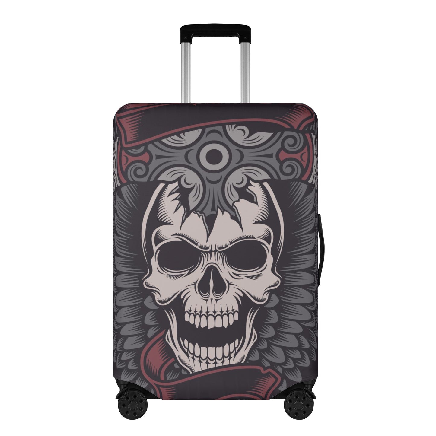 Evil luggage protector, skeleton suitcase, punisher skull luggage tag, skull luggage cover, evil suitcase cover, halloween luggage cover set