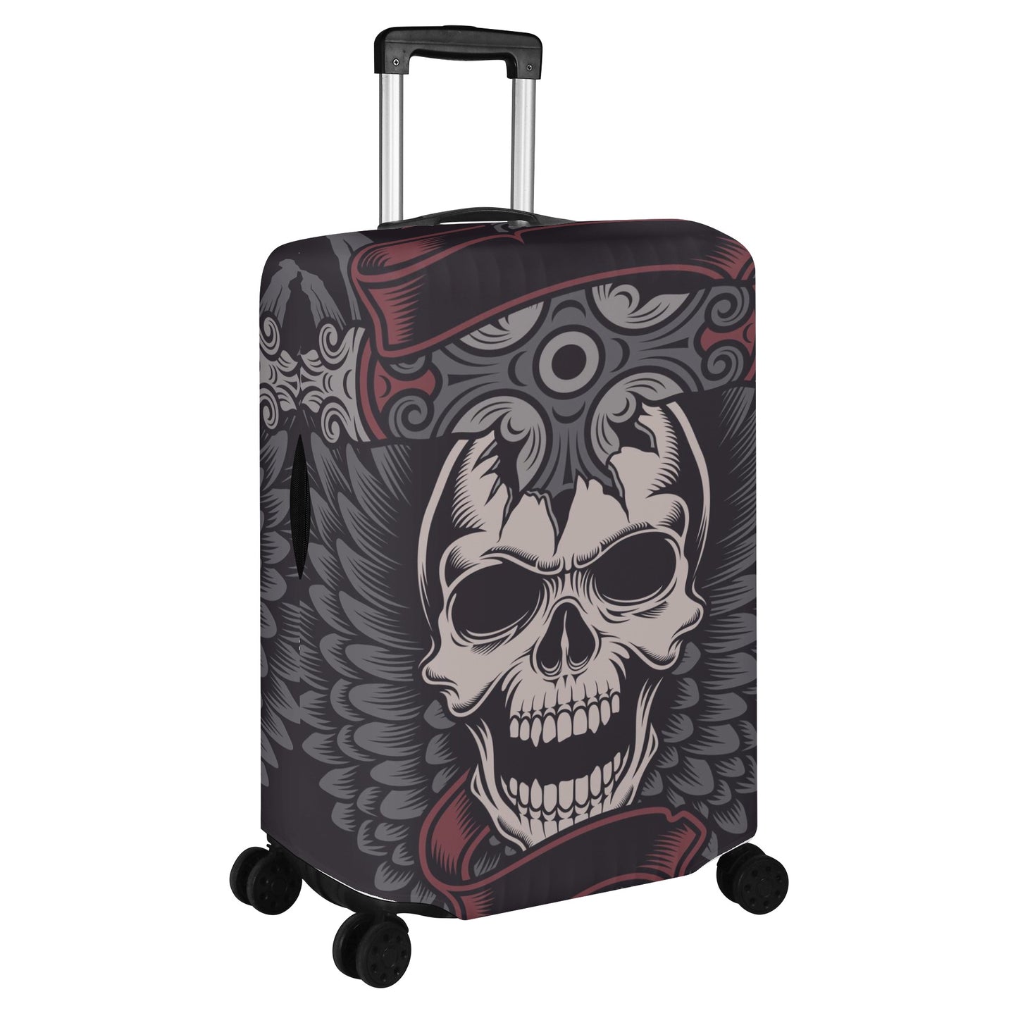 Evil luggage protector, skeleton suitcase, punisher skull luggage tag, skull luggage cover, evil suitcase cover, halloween luggage cover set