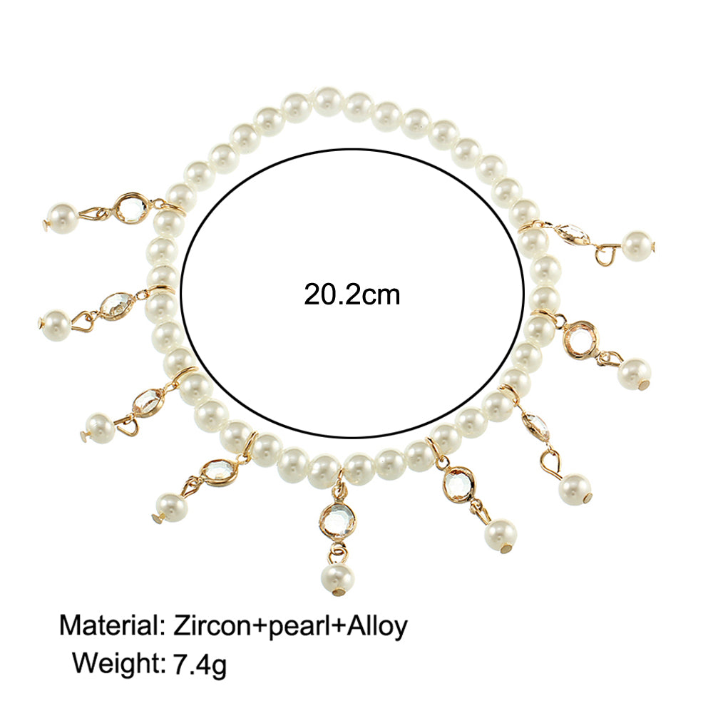 Bohemian Imitation Pearl Anklets For Women Sexy Ankle Bracelet Sandals Pulseras Tobilleras Mujer Foot Jewelry Gifts 2017