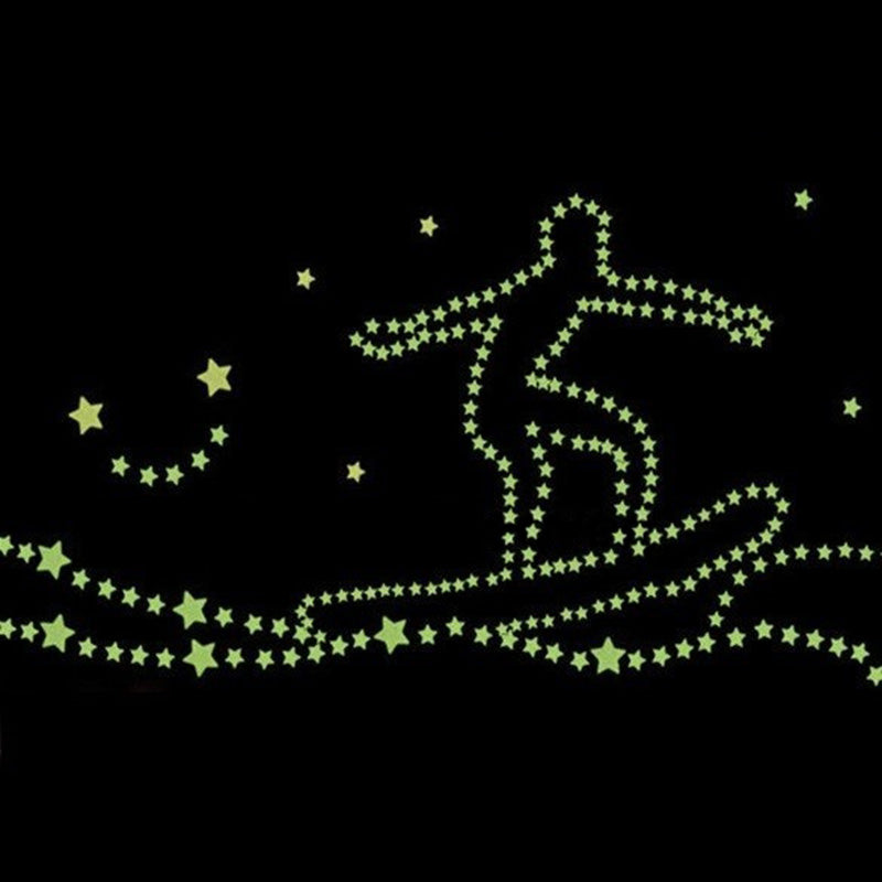 180 Pcs Stars Glow in the Dark Luminous Fluorescent Plastic Cute Wall Decoration for Kid Home for Wedding birthday Gift
