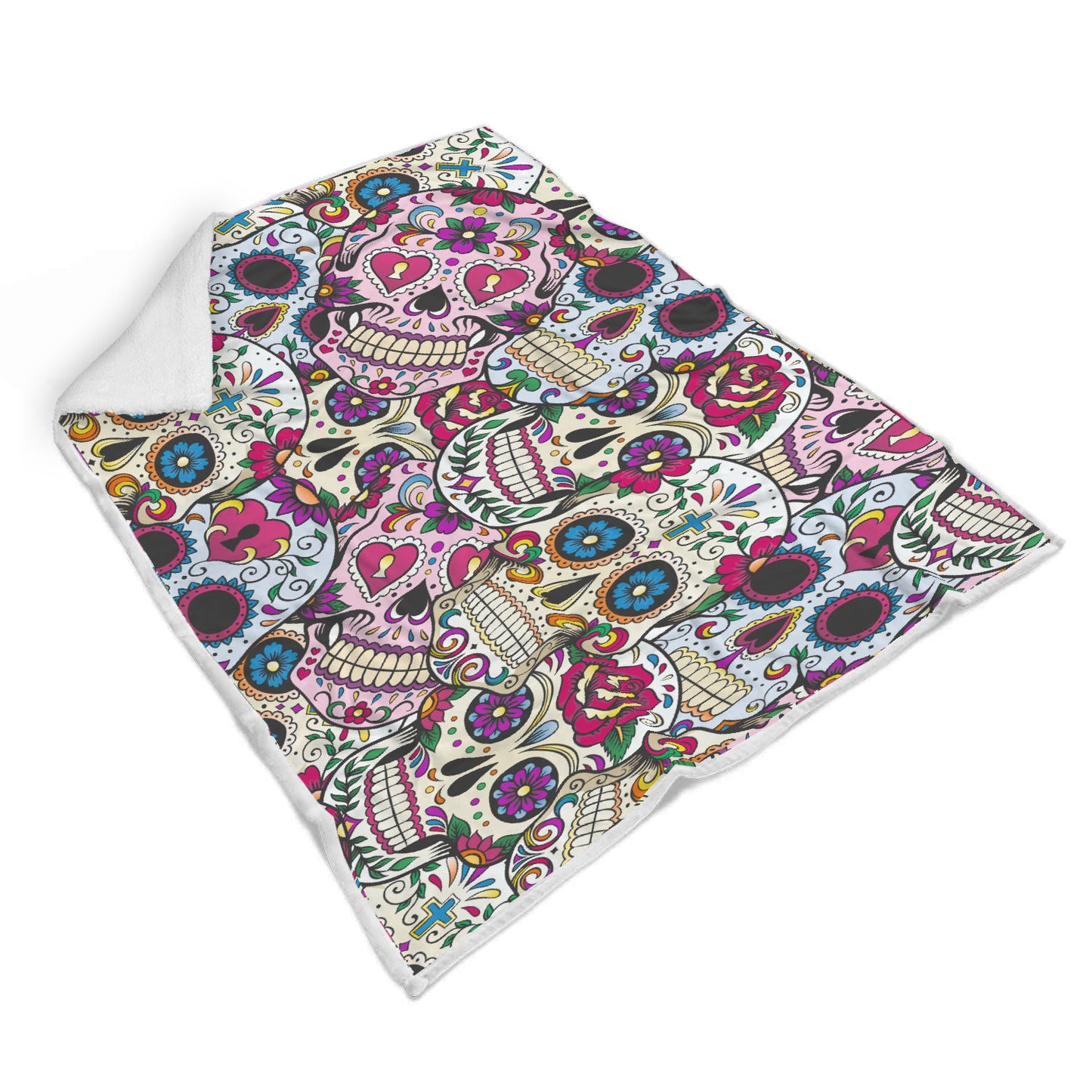 Sugar skull Day of the dead blanket
