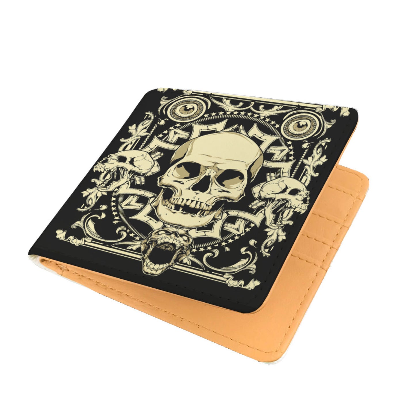 Men skull wallet.