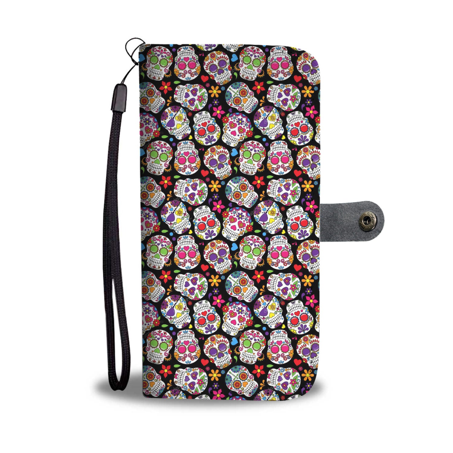 Sugar skull wallet phone case. All models