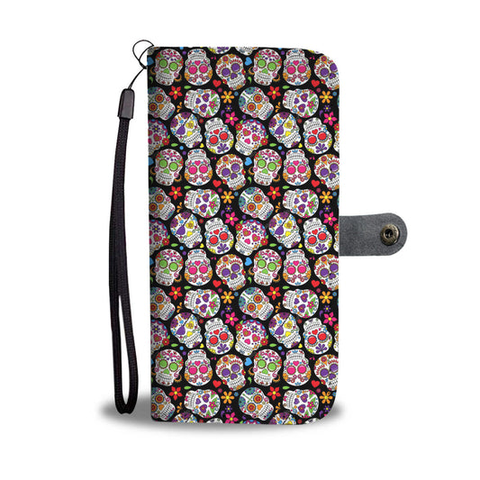Sugar skull wallet phone case. All models