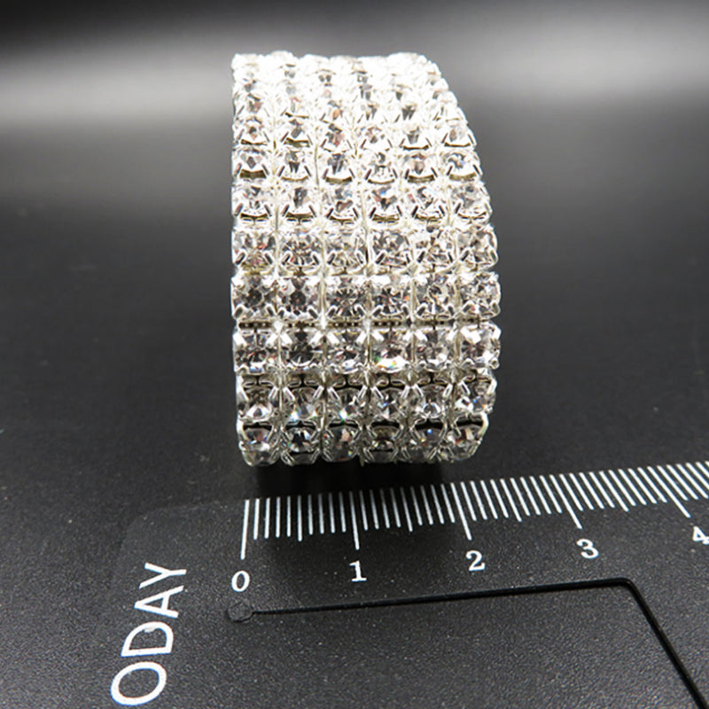 1PC Fashion Hot Sale Popular Bracelet For Women Crystal Stretch Shine Wedding Bridal Gift