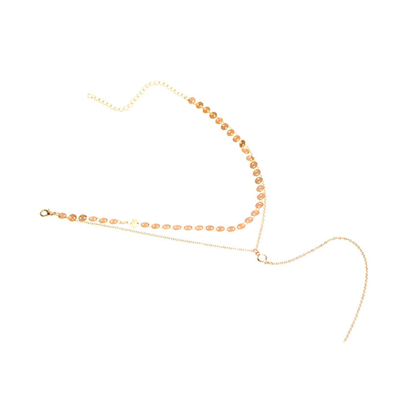 1Pc Hot Sale Fashion Women Crystal Choker Necklace Simple Tassel Chain Collar Gothic Punk Jewelry