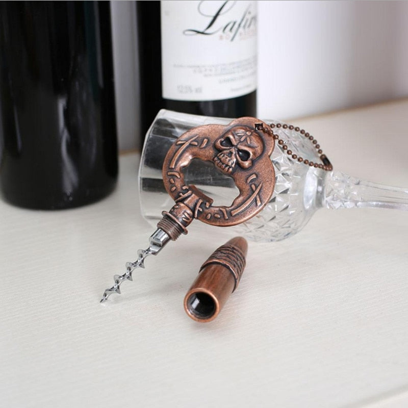 1Pcs Bottle Gift Skull Multifunctional Opener Bronze Kitchen Beer Bar