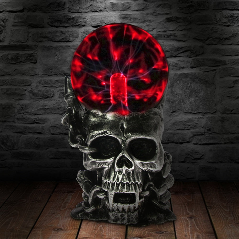 Table Lamp Bedroom Decor Glass Halloween Colorful Night Light