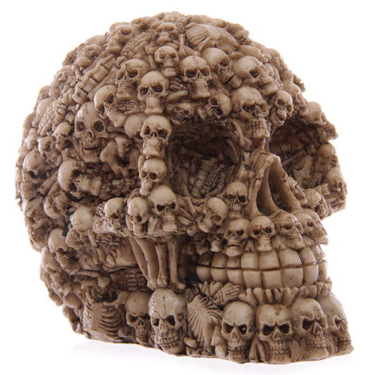 1Piece Homosapiens Skull Statue Figurine Human Shaped Skeleton Head