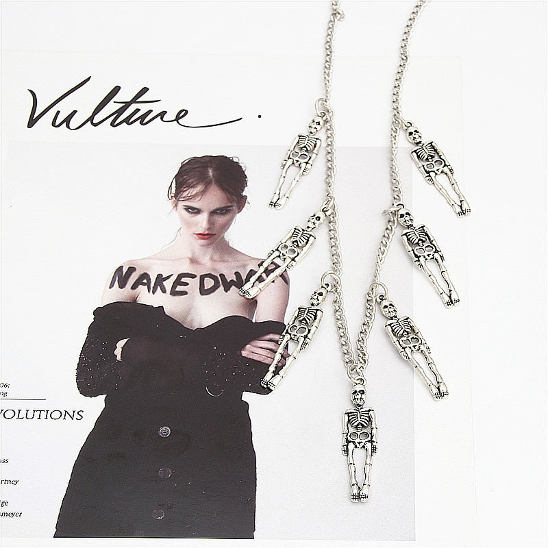 1pc Halloween Gift Vintage Pirate Skeleton Skull Necklaces & Pendants