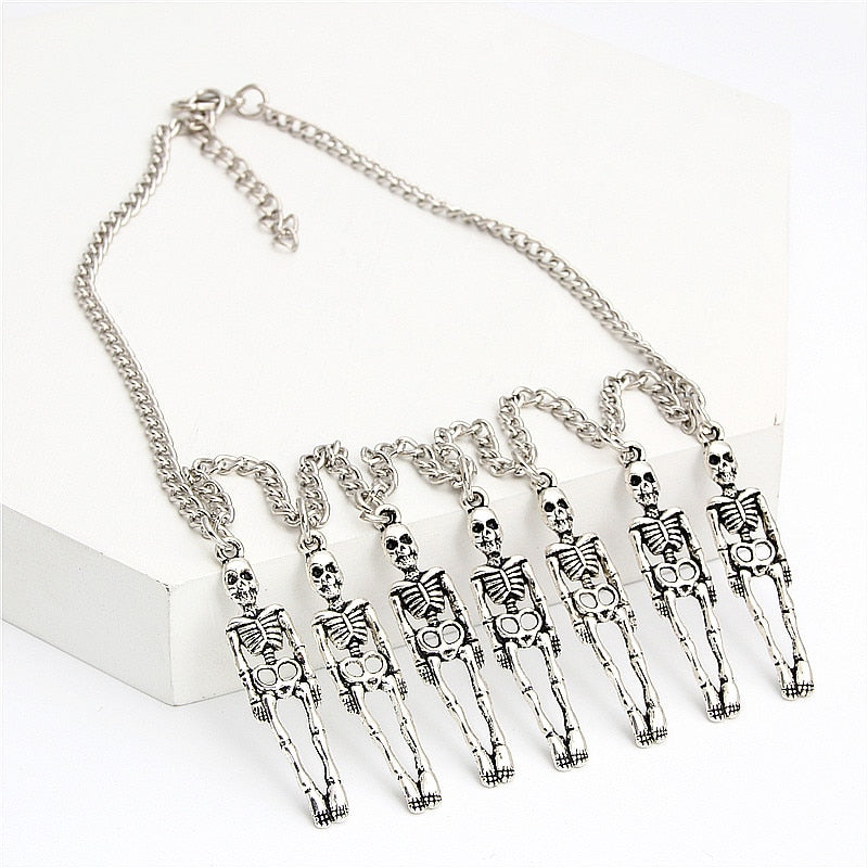 1pc Halloween Gift Vintage Pirate Skeleton Skull Necklaces & Pendants