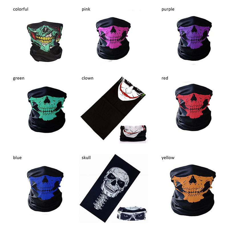 1pcs Outdoor Face Mask Skull Pattern Headband Magic Scarf