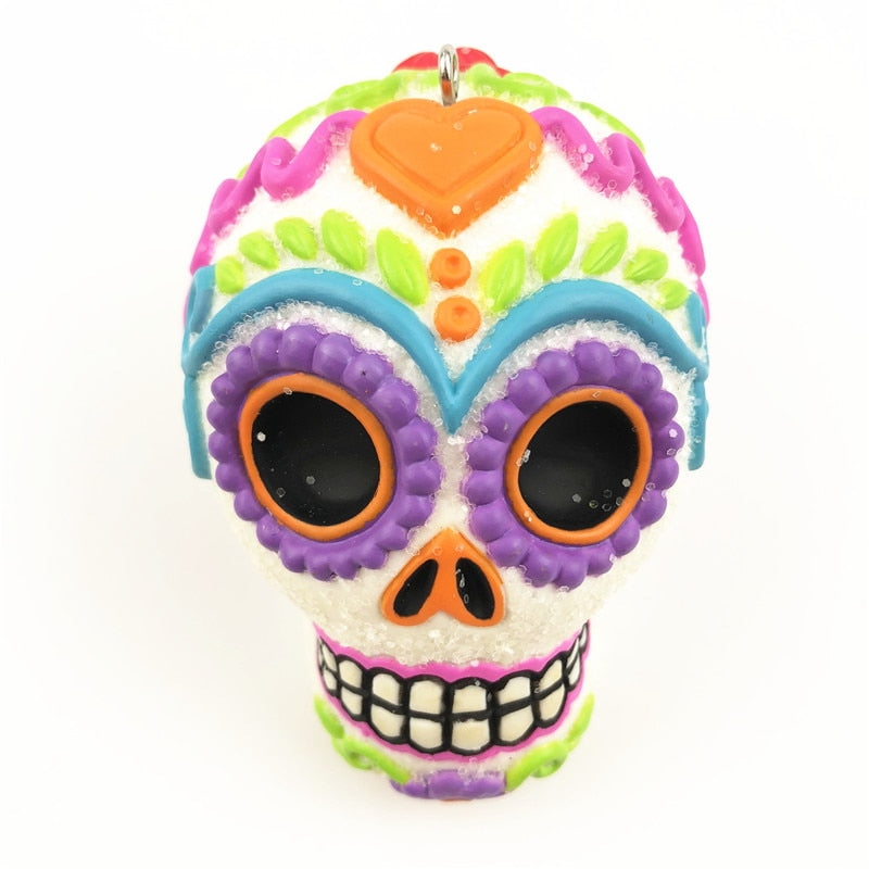 1piece sweet skull halloween ornament figure toys christmas tree ornament toys
