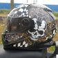 full face helmet run double lens helmet motorcycle helmet stunning color skull