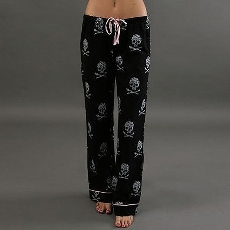 Women Pants Casual Low Waist Flare Wide Leg Long Pants