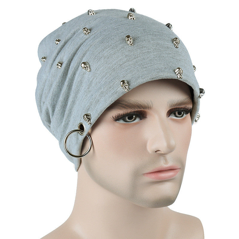 Skullies Caps Slouchy Beanie Cap Cotton Knitted Unisex Hats