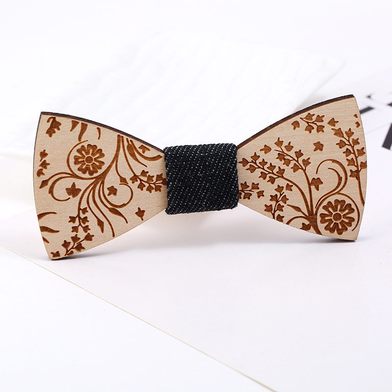 Hot Fashion Mens Wooden Bow Tie Accessory Wedding Party Christmas Gifts Bamboo Wood Bowtie Neck Wear for Men Women cravat