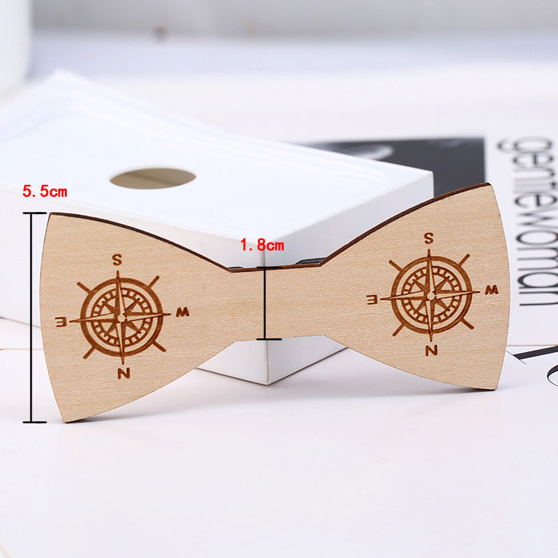 Hot Fashion Mens Wooden Bow Tie Accessory Wedding Party Christmas Gifts Bamboo Wood Bowtie Neck Wear for Men Women cravat