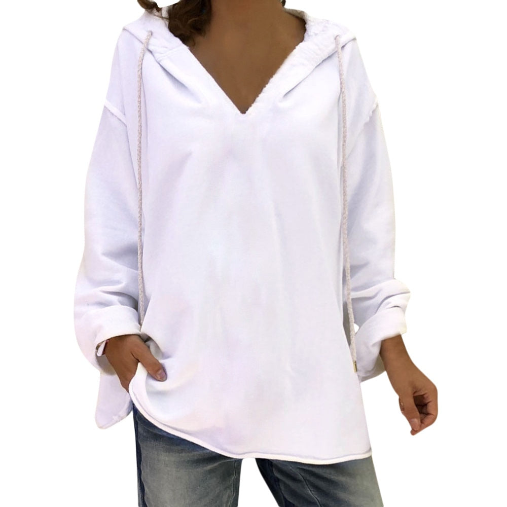 Hot Sale Women Ladies Fashion Long Sleeve Skull Print Hooded Pullover
