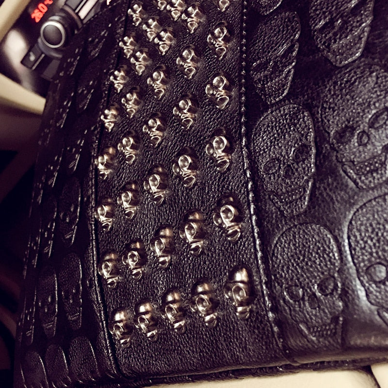 Handbag Skull Printed Casual Clutch Envelope Shoulder Bag