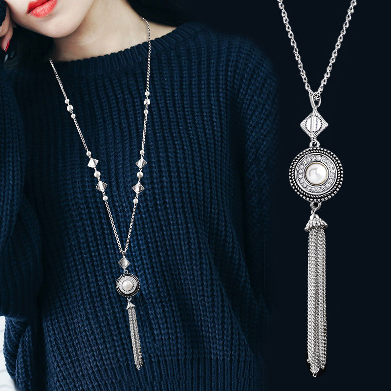 New Choker Necklace Fashion Silver Color Fit 18mm Colorful Snap Buttons Bead Pendant Statement Necklace For Women Jewelry