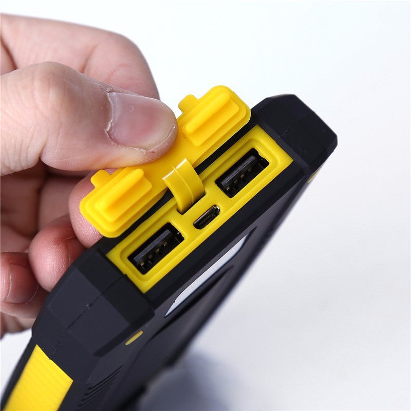 Solar Panel Portable Waterproof Power Bank 18000mah Dual-USB Solar Battery PowerbankPortable Cell Phone Charger