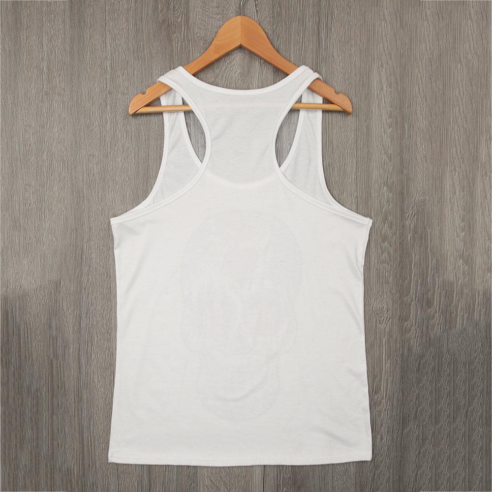 Tank Top Sugar Skull Floral Racerback Skull Pattern