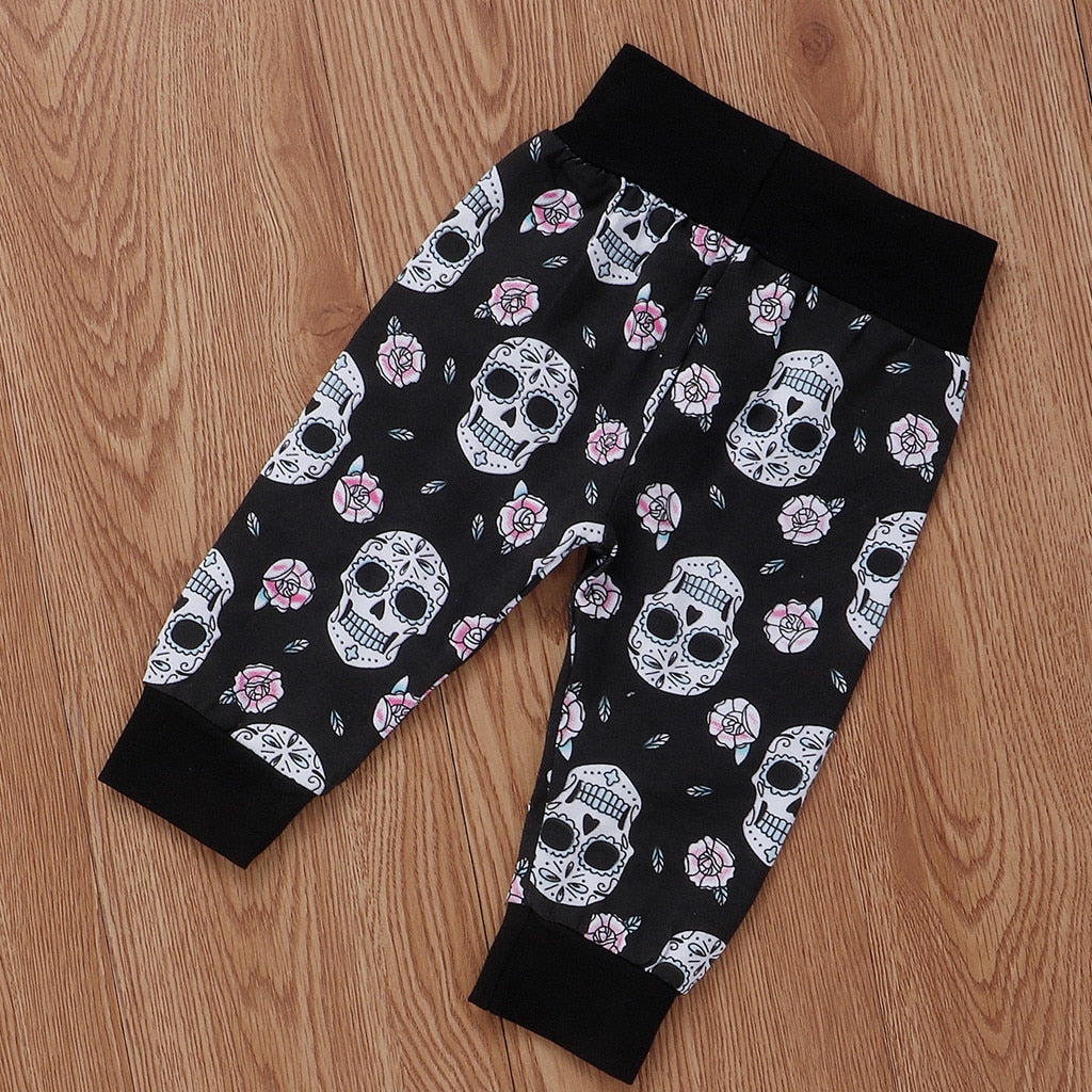 Infant Baby Boy Clothes Long Sleeve Hooded Skull