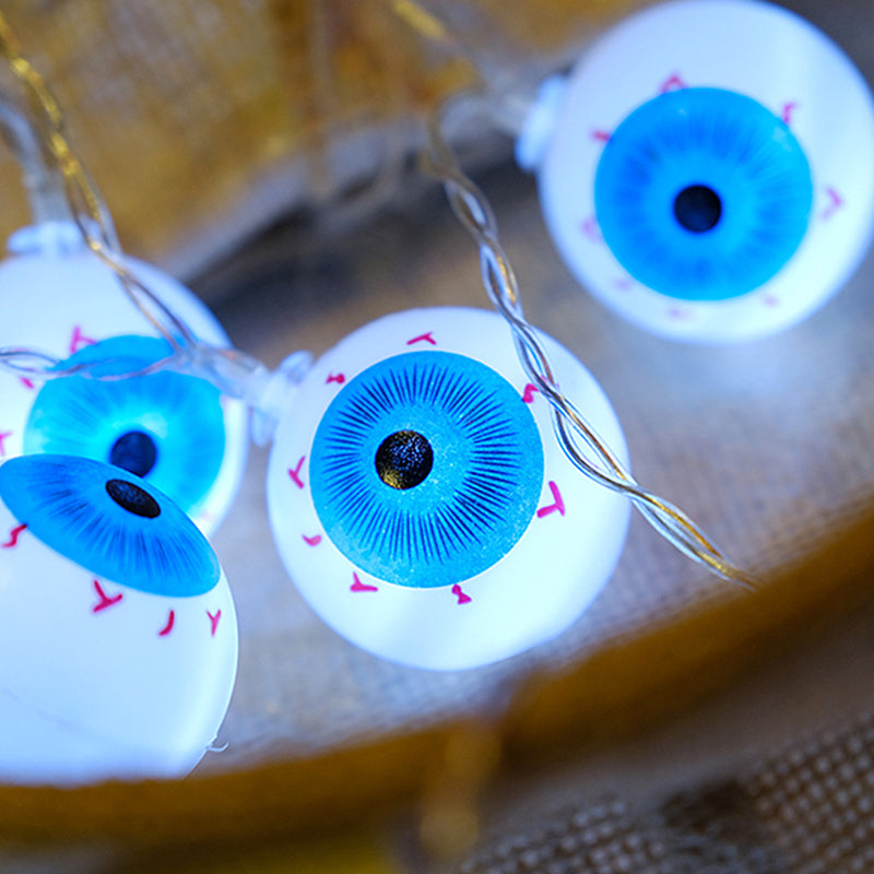 2M 20LED Halloween String Light Decoration Led Eyeball Pumpkin Skull Bat Garden Battery Holiday Easter Christmas Tree Home Decor