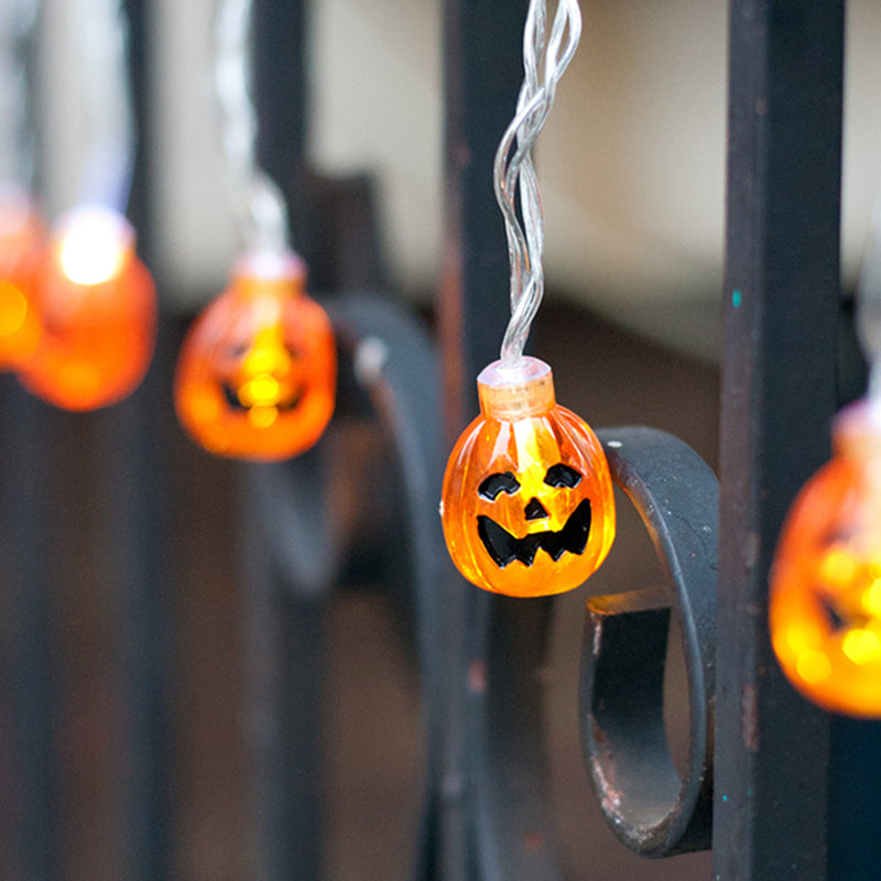 2M 20LED Halloween String Light Decoration Led Eyeball Pumpkin Skull Bat Garden Battery Holiday Easter Christmas Tree Home Decor